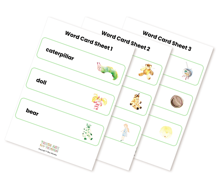 Word Card Sheets